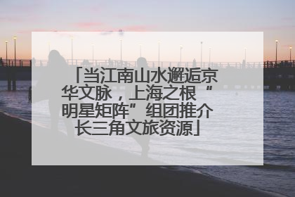 当江南山水邂逅京华文脉，上海之根“明星矩阵”组团推介长三角文旅资源