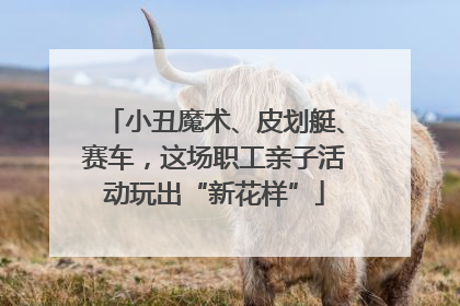 小丑魔术、皮划艇、赛车，这场职工亲子活动玩出“新花样”