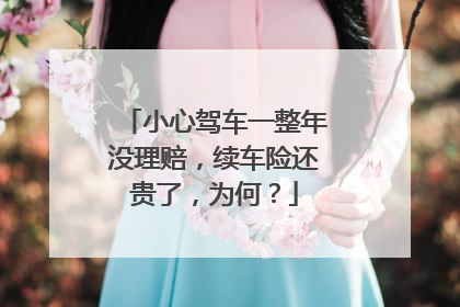 小心驾车一整年没理赔，续车险还贵了，为何？