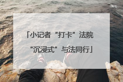 小记者“打卡”法院 “沉浸式”与法同行