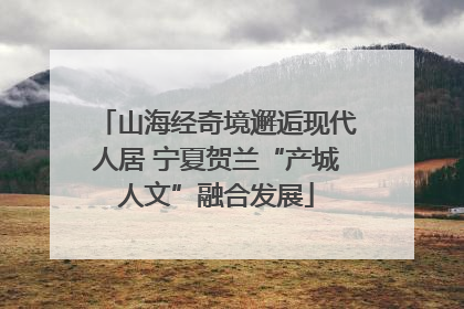 山海经奇境邂逅现代人居 宁夏贺兰“产城人文”融合发展