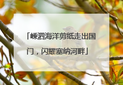 嵊泗海洋剪纸走出国门，闪耀塞纳河畔