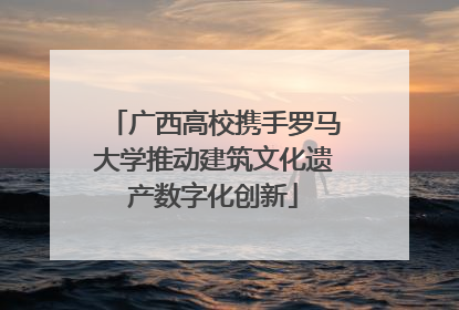 广西高校携手罗马大学推动建筑文化遗产数字化创新