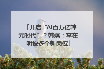 开启“AI百万亿韩元时代”？韩媒：李在明设多个新岗位