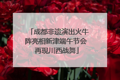 成都非遗演出火牛阵亮相新津端午节会 再现川西战舞