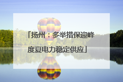 扬州：多举措保迎峰度夏电力稳定供应