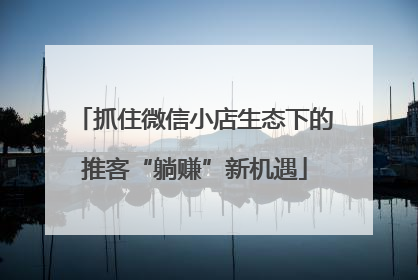 抓住微信小店生态下的推客“躺赚”新机遇