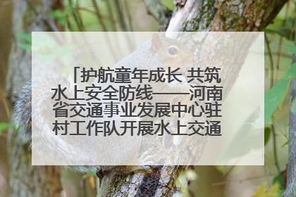 护航童年成长 共筑水上安全防线——河南省交通事业发展中心驻村工作队开展水上交通安全知识进校园活动