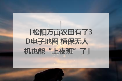 松阳万亩农田有了3D电子地图 植保无人机也能“上夜班”了