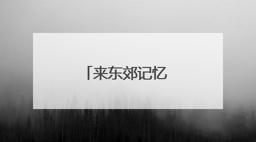 来东郊记忆 看旅行蛙蛙