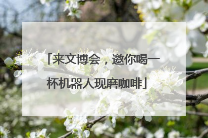 来文博会，邀你喝一杯机器人现磨咖啡