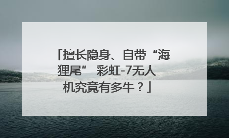 擅长隐身、自带“海狸尾” 彩虹-7无人机究竟有多牛？