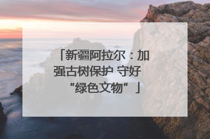 新疆阿拉尔：加强古树保护 守好“绿色文物”