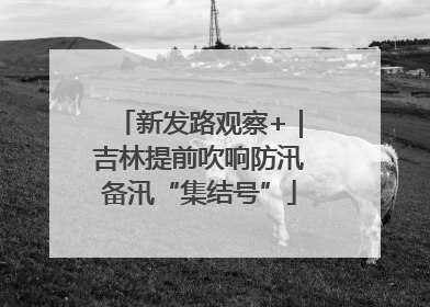 新发路观察+｜吉林提前吹响防汛备汛“集结号”