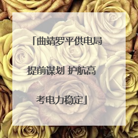曲靖罗平供电局提前谋划 护航高考电力稳定