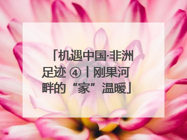 机遇中国·非洲足迹 ④丨刚果河畔的“家”温暖