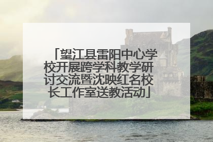 望江县雷阳中心学校开展跨学科教学研讨交流暨沈映红名校长工作室送教活动