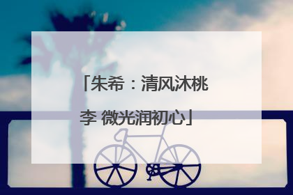 朱希：清风沐桃李 微光润初心
