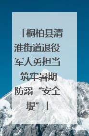 桐柏县清淮街道退役军人勇担当 筑牢暑期防溺“安全堤”