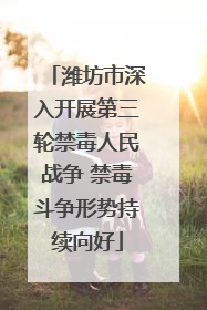 潍坊市深入开展第三轮禁毒人民战争 禁毒斗争形势持续向好