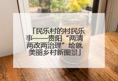 民乐村的村民乐事——贵阳“两清两改两治理”绘就美丽乡村新图景
