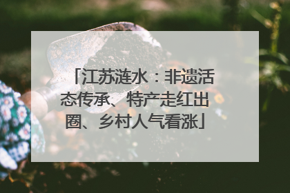 江苏涟水：非遗活态传承、特产走红出圈、乡村人气看涨