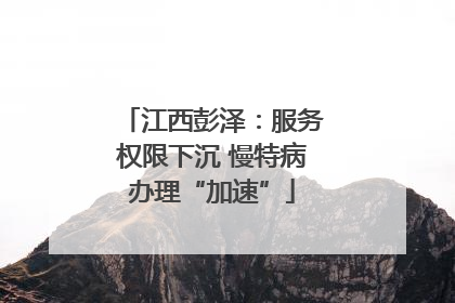 江西彭泽：服务权限下沉 慢特病办理“加速”