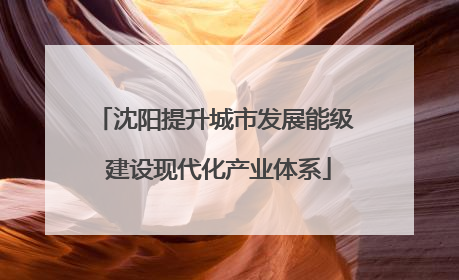 沈阳提升城市发展能级 建设现代化产业体系