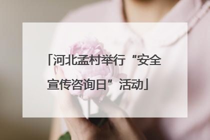 河北孟村举行“安全宣传咨询日”活动