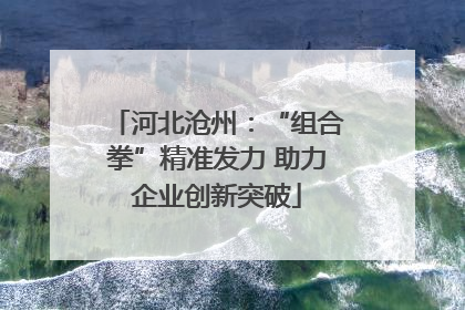 河北沧州：“组合拳”精准发力 助力企业创新突破