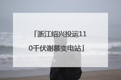 浙江绍兴投运110千伏谢慕变电站