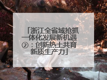 浙江全省域抢抓一体化发展新机遇②：创新热土共育新质生产力