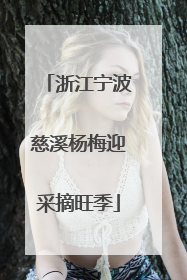 浙江宁波慈溪杨梅迎采摘旺季