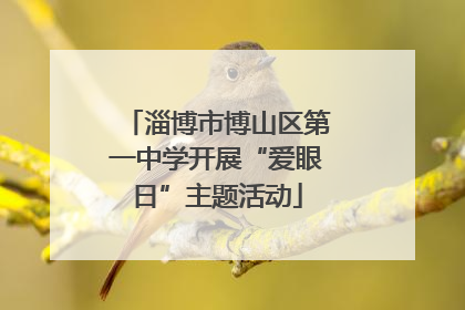淄博市博山区第一中学开展“爱眼日”主题活动