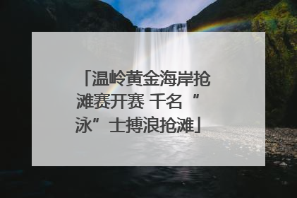 温岭黄金海岸抢滩赛开赛 千名“泳”士搏浪抢滩