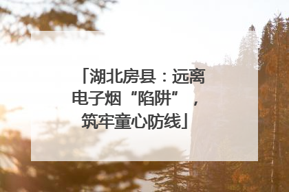 湖北房县：远离电子烟“陷阱”，筑牢童心防线