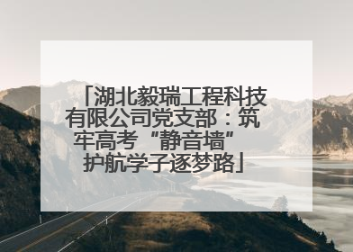 湖北毅瑞工程科技有限公司党支部：筑牢高考“静音墙” 护航学子逐梦路