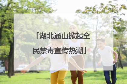 湖北通山掀起全民禁毒宣传热潮