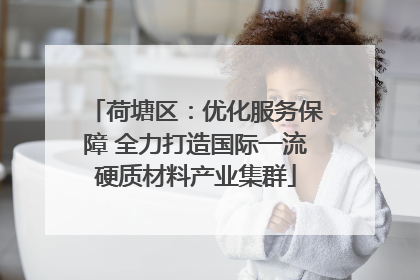 荷塘区：优化服务保障 全力打造国际一流硬质材料产业集群