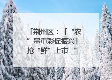 荆州区：「“农”墨重彩促振兴」抢“鲜”上市 “采摘经济”助农“甜蜜增收”