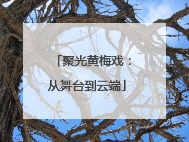 聚光黄梅戏：从舞台到云端