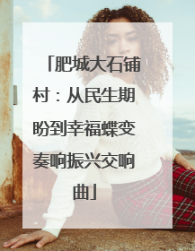肥城大石铺村：从民生期盼到幸福蝶变奏响振兴交响曲