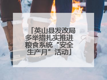 英山县发改局多举措扎实推进粮食系统“安全生产月”活动