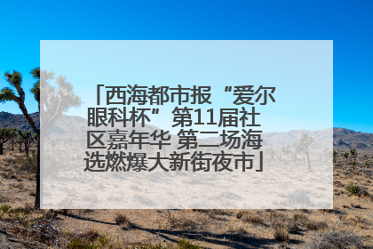 西海都市报“爱尔眼科杯”第11届社区嘉年华 第二场海选燃爆大新街夜市