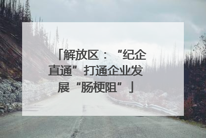 解放区：“纪企直通”打通企业发展“肠梗阻”