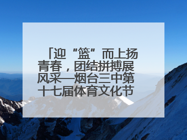 迎“篮”而上扬青春，团结拼搏展风采—烟台三中第十七届体育文化节篮球赛
