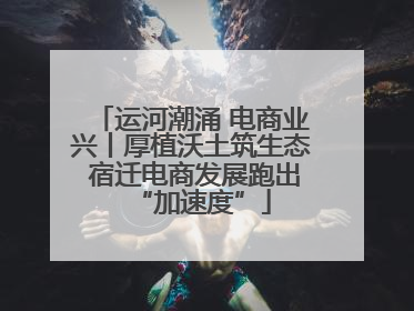 运河潮涌 电商业兴丨厚植沃土筑生态 宿迁电商发展跑出“加速度”