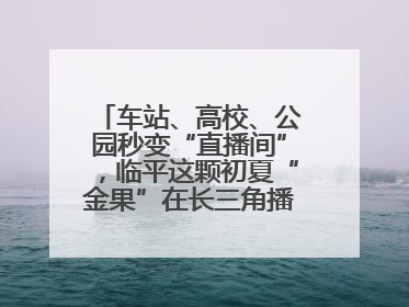 车站、高校、公园秒变“直播间”，临平这颗初夏“金果”在长三角播撒甜美