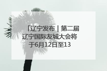 辽宁发布｜第二届辽宁国际友城大会将于6月12日至13日在沈阳举办