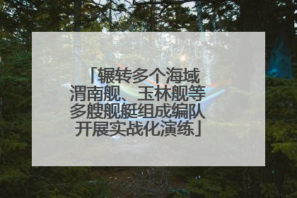 辗转多个海域 渭南舰、玉林舰等多艘舰艇组成编队开展实战化演练